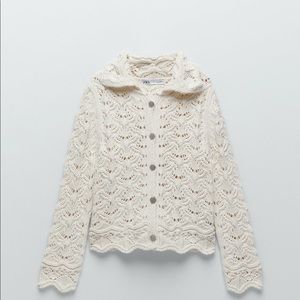 NWOT Zara jewel button knit cardigan